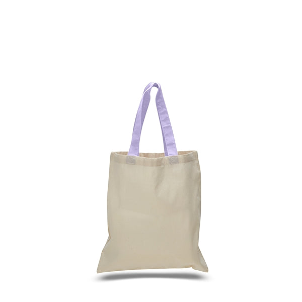 Cotton Economical Bag with Color Handles