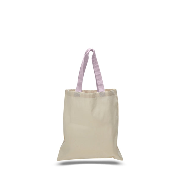 Cotton Economical Bag with Color Handles