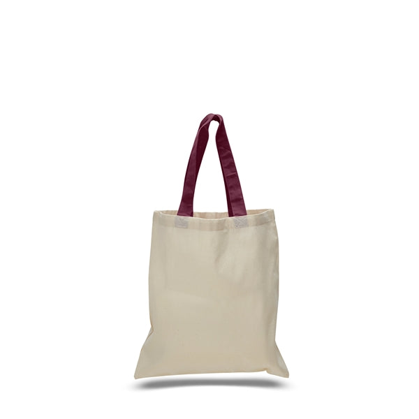 Cotton Economical Bag with Color Handles