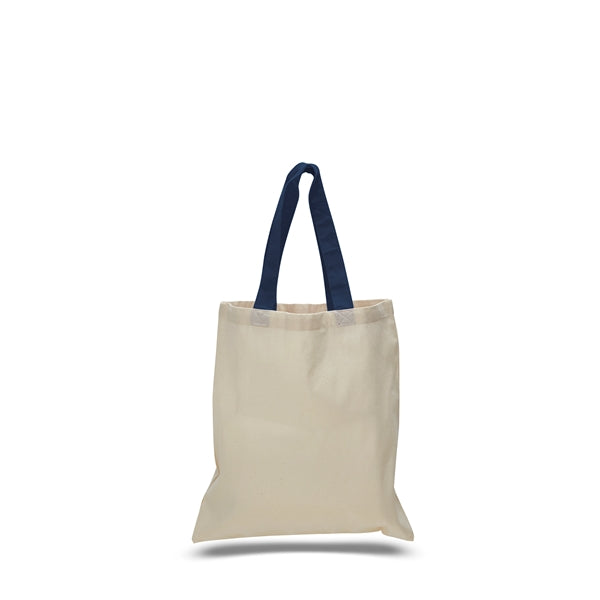 Cotton Economical Bag with Color Handles