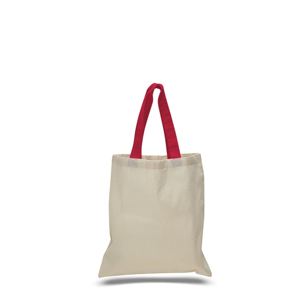 Cotton Economical Bag with Color Handles