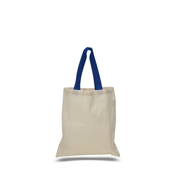Cotton Economical Bag with Color Handles