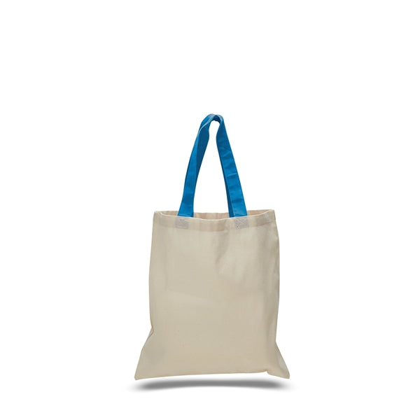 Cotton Economical Bag with Color Handles