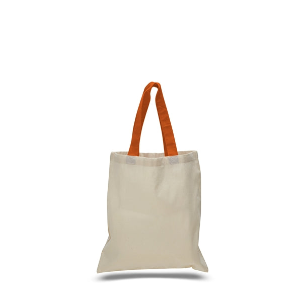 Cotton Economical Bag with Color Handles
