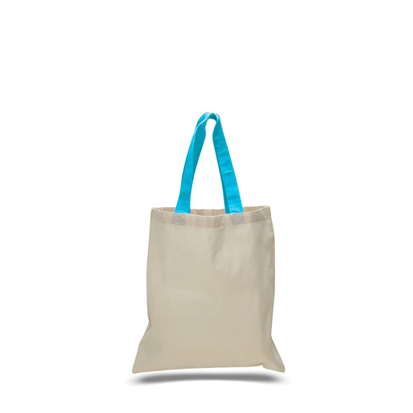 Cotton Economical Bag with Color Handles