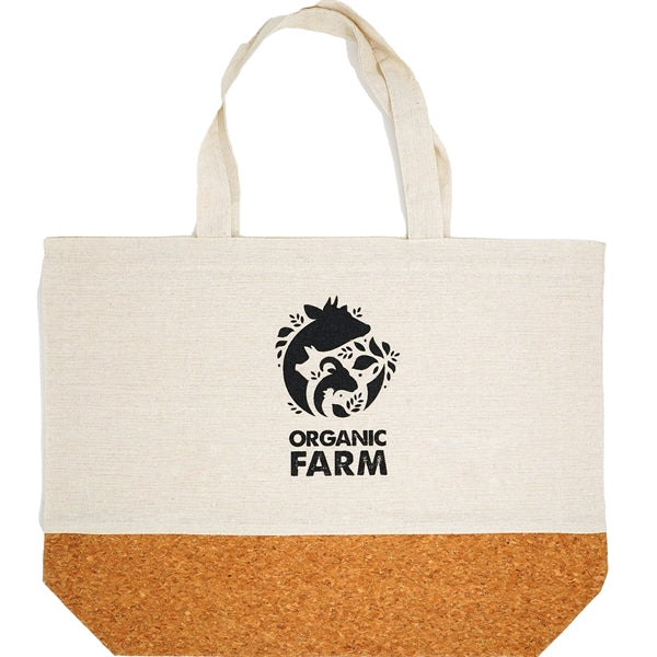 6 oz Cork and Linen Tote Bag