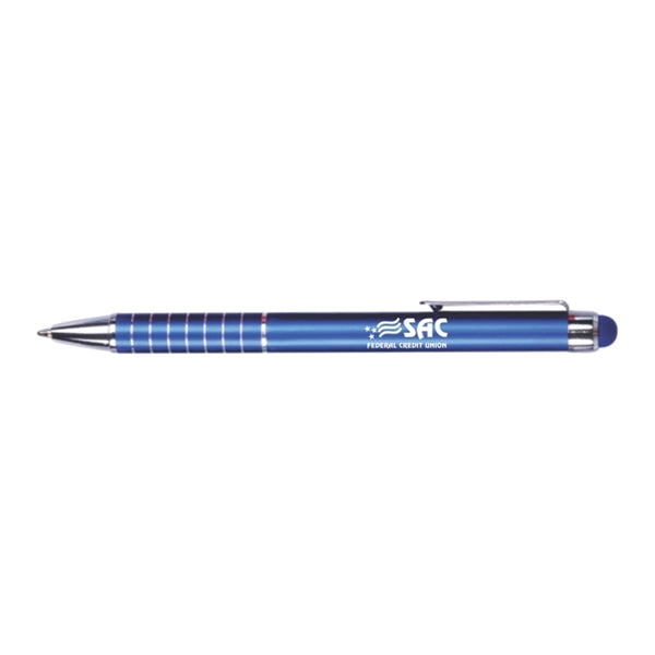 Aluminum Ballpoint Pen with Stylus