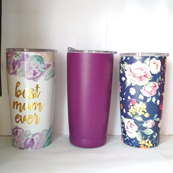 30oz Double Wall Vacuum Insulated Tumbler with Lid and Straw