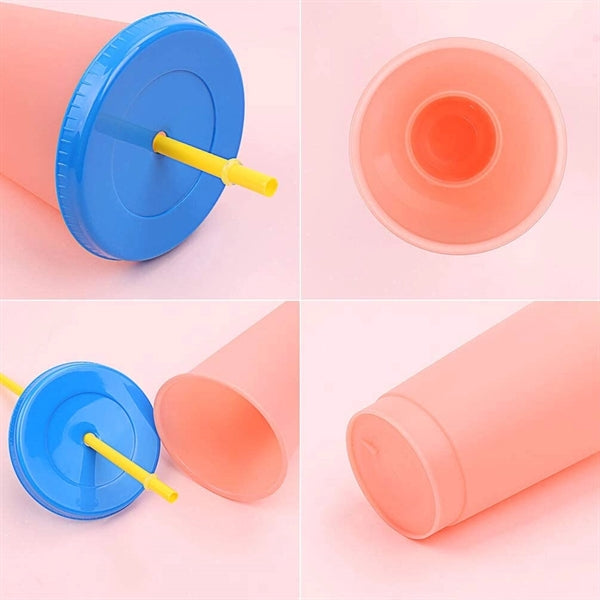 Color changing plastic cups