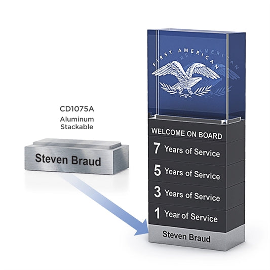 Stackable Aluminum Bar Milestone Awards