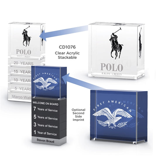 Clear Stackable Award Acrylic Top