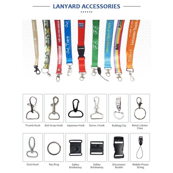 Lanyard with Round Retractable Badge Holder