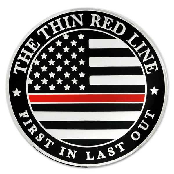 Thin Red Line Coin - Engravable