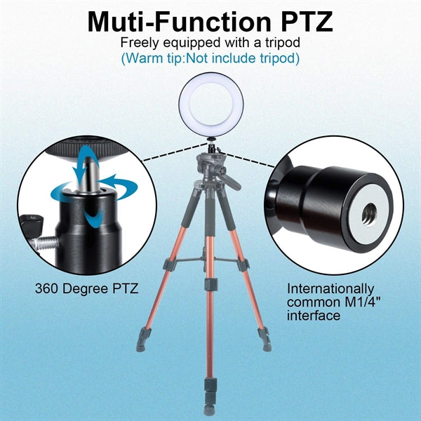 LED Ring Light 6" with Tripod Stand