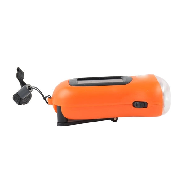 Outdoor LED Solar Charging Mini Flashlight Hand Power Light