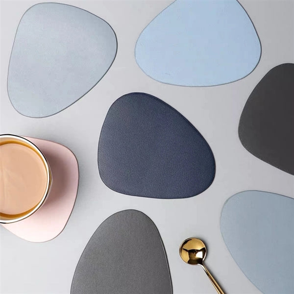 Non-Slip PU Leather Coaster