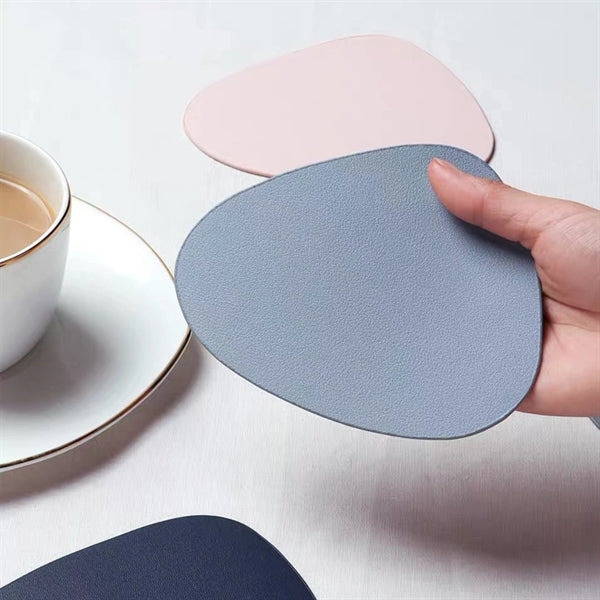 Non-Slip PU Leather Coaster