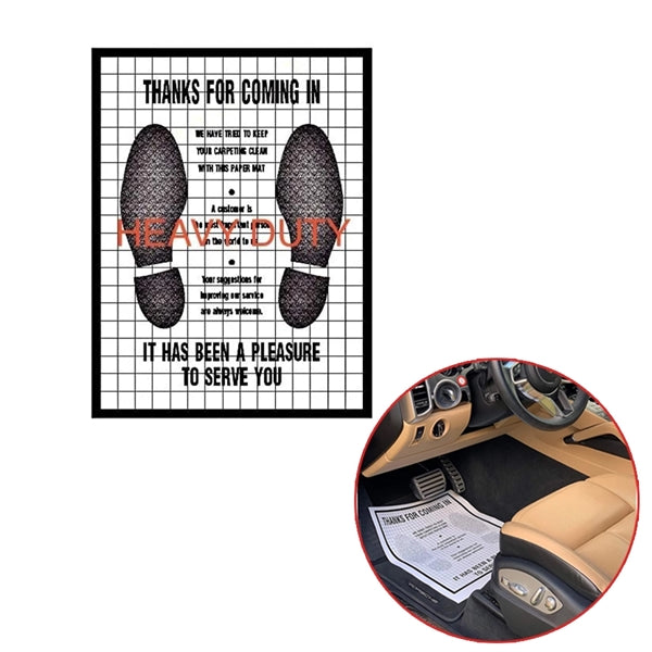 Disposable Paper Car Floor Mats