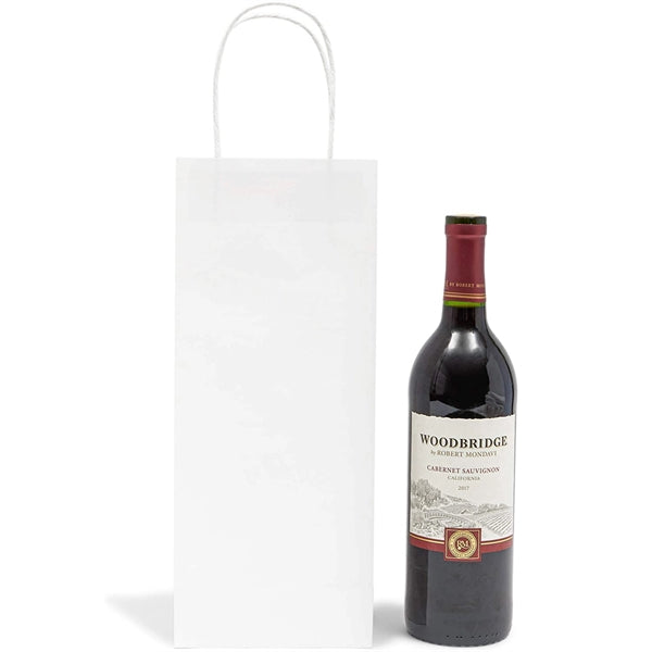 Kraft Paper Wine Gift Bag with Handles
