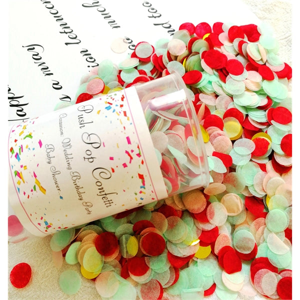 Push Pop Confetti Poppers Cannon