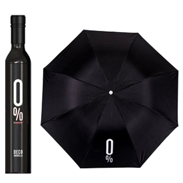 Folding Umbrella with Wine Bottle