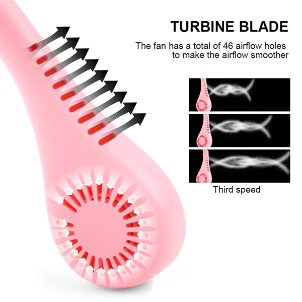 USB Neck Fan, Hands Free Bladeless Fan