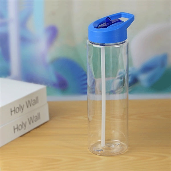 24 oz Water Bottle with Flip Straw