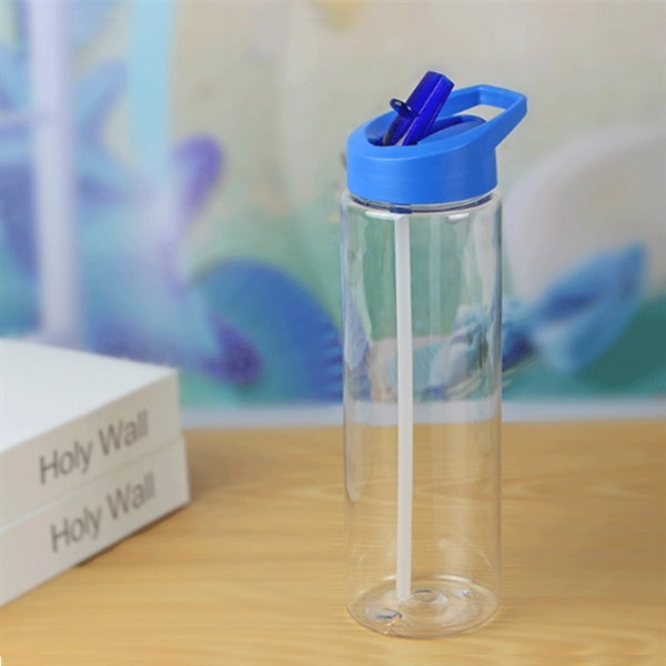 24 oz Water Bottle with Flip Straw