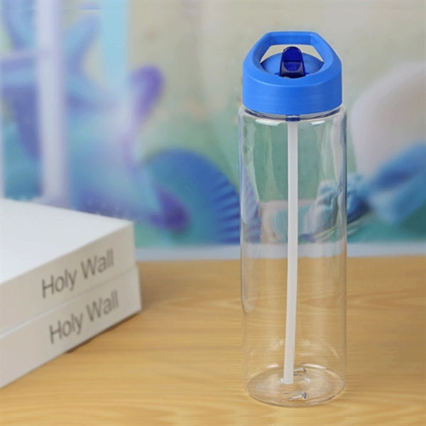 24 oz Water Bottle with Flip Straw