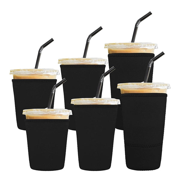 Insulated Neoprene Iced Coffee Beverage Sleeves