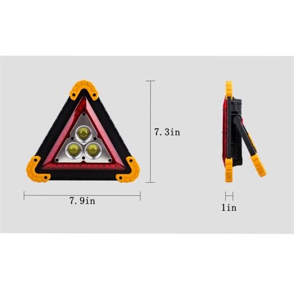 Auto Multi-function Triangle Emergency Warning Light