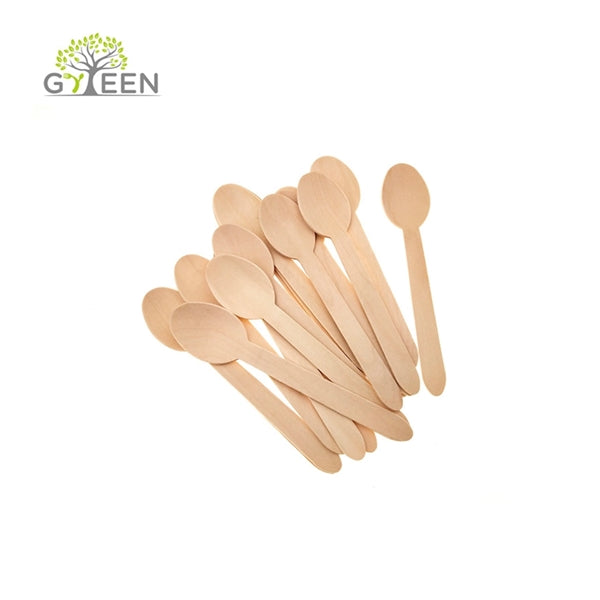 Wood Cutlery Dessert Spoons Disposable Spoon