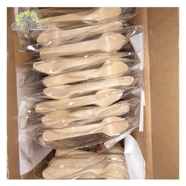 Wood Cutlery Dessert Spoons Disposable Spoon