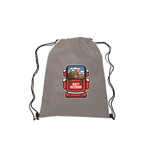 13"w x 16.5"h Drawstring Non-Woven Bag- 4 Color
