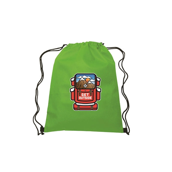 13"w x 16.5"h Drawstring Non-Woven Bag- 4 Color
