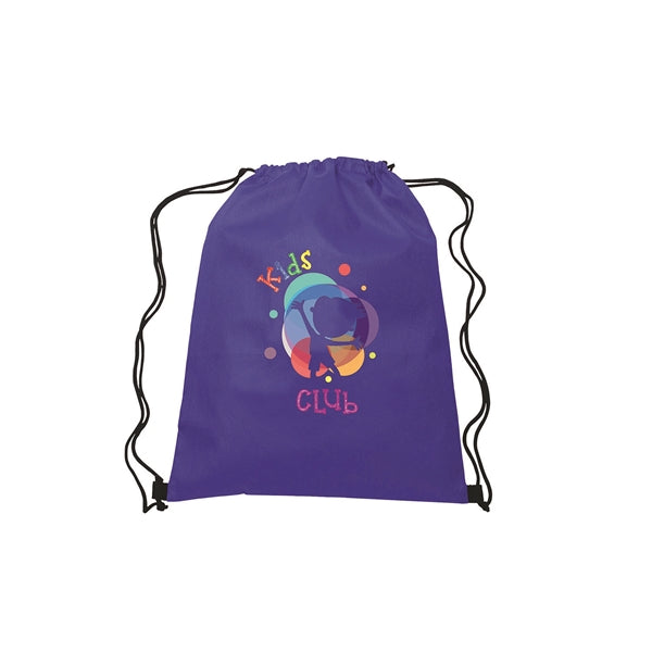 13"w x 16.5"h Drawstring Non-Woven Bag- 4 Color