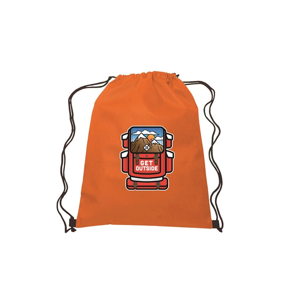 13"w x 16.5"h Drawstring Non-Woven Bag- 4 Color