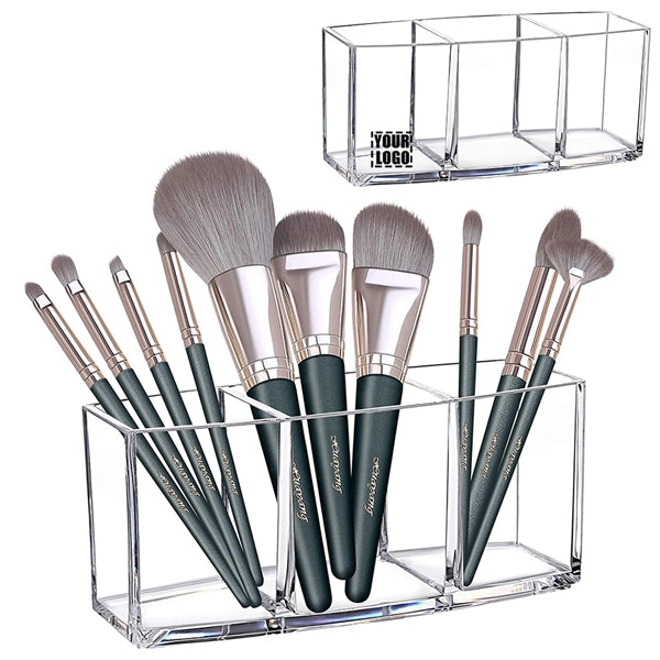 Clear Acrylic Makeup Brush Organizer