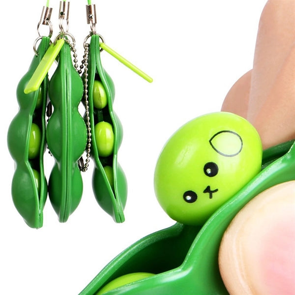Fidget Toy Keychain Extrusion Bean
