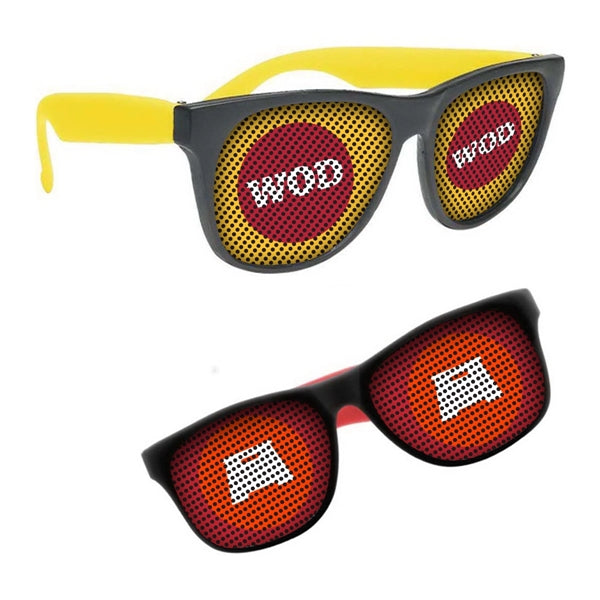 Black-Framed Custom Lens Sunglasses
