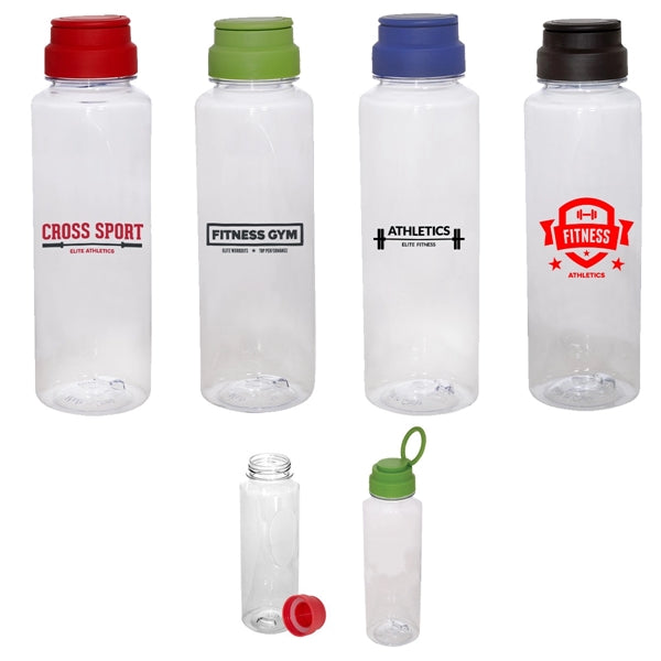 23 Oz. Custom Fun-run Water Bottle with Ring attachment