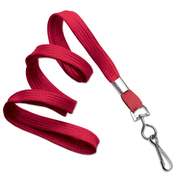 3/8" Blank Non-Breakaway Polyester Lanyards with Swivel Hook