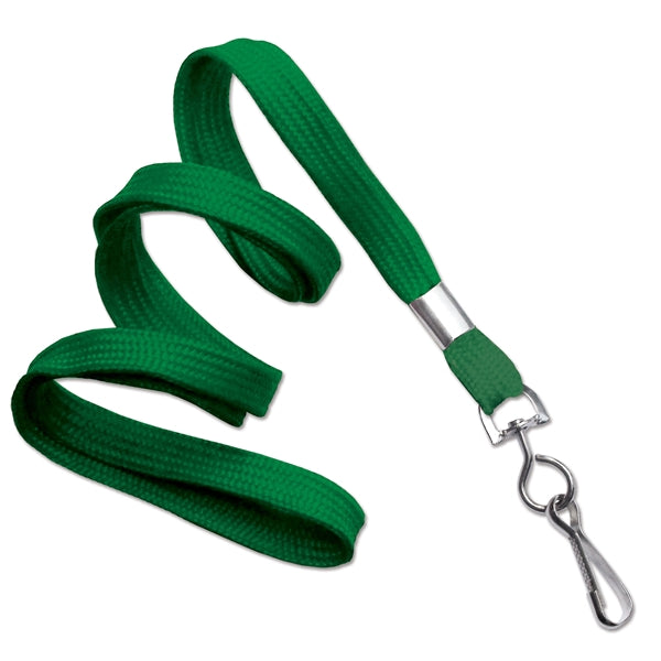 3/8" Blank Non-Breakaway Polyester Lanyards with Swivel Hook