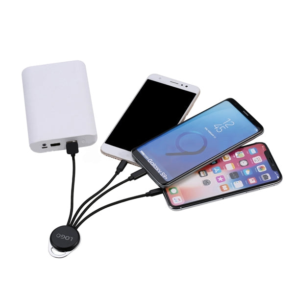 4 In 1 Customized Led Light Logo USB Charging Cable