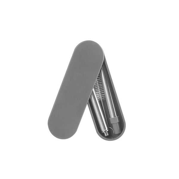 Collapsible Stainless Straws w/ Case Cleaning Brush