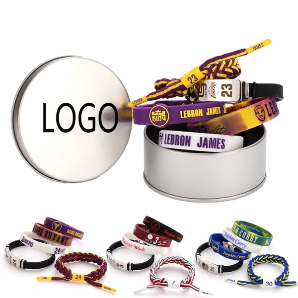 NBA 5-piece Silicone Wristband Bracelets