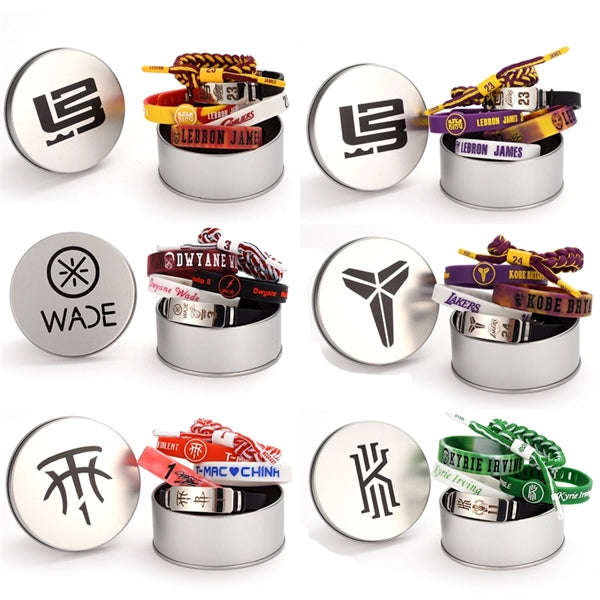 NBA 5-piece Silicone Wristband Bracelets