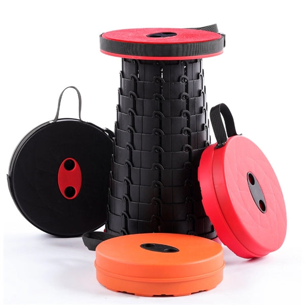 Portable Plastic Retractable Folding Chair Telescopic Stool