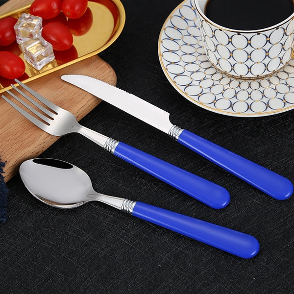 Plastic Handle Camping Tableware Set