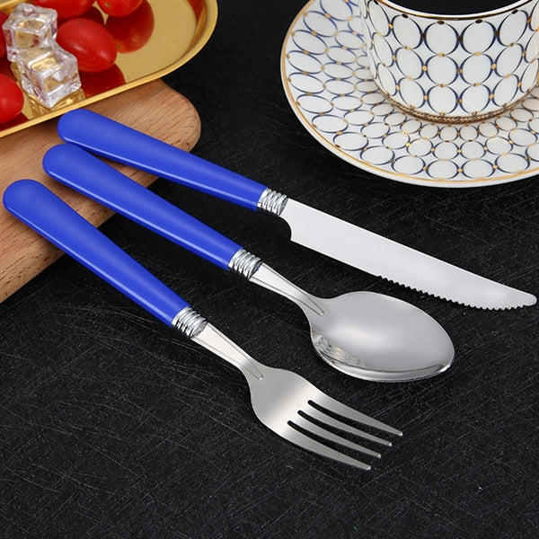 Plastic Handle Camping Tableware Set